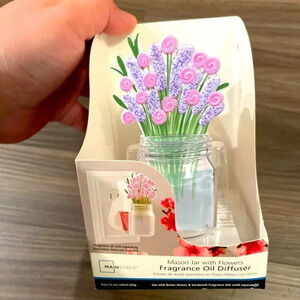 Mainstays Mason Jar with flowers fragrance oil diffuser